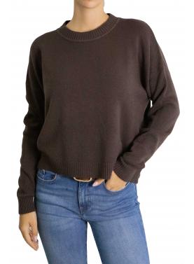 Maglia girocollo tinta unita 